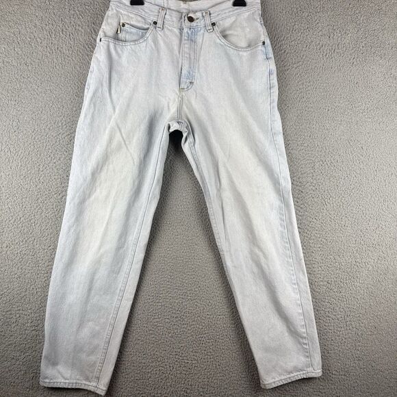 Vintage Lee Riders Jeans Men's 33x32 Denim Straight Leg Light Wash (Stains) - Picture 1 of 12
